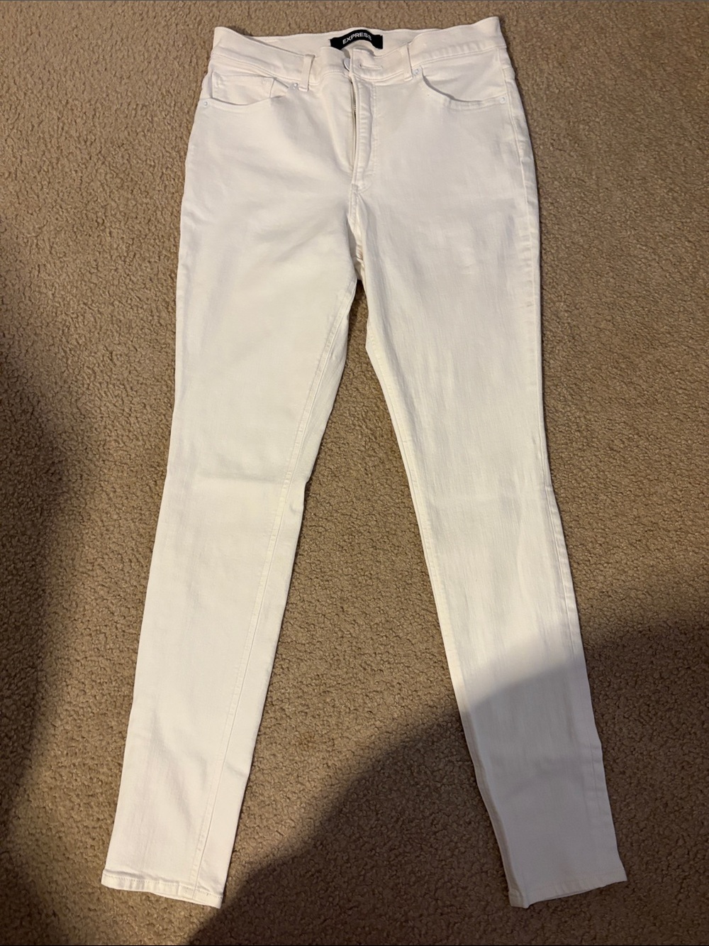 Express Women’s High Rise Skinny Jeans White